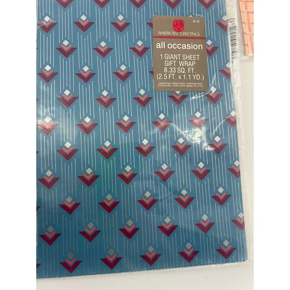 Vintage American Greetings Wrapping Paper Sheets (13) All Occasion Gift New